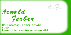 arnold ferber business card
